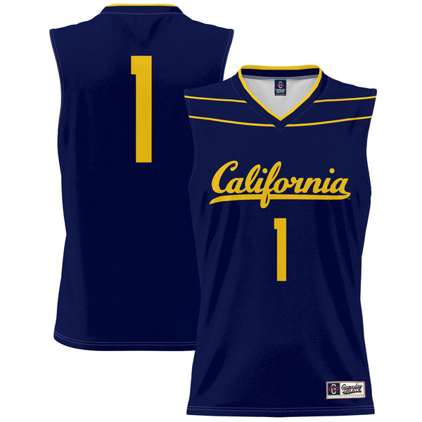 #1 Cal Bears Lightweight Basketball Fashion Jersey - Navy