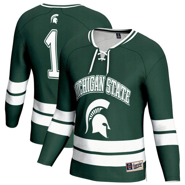 Michigan State Spartans Lightweight Hockey Fashion Jersey - Green