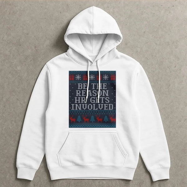 Humorous Office Christmas Hoodie, Be the Reason HR Gets Involved Hoodie, Sarcastic Holiday Party Hoodie, Coworker Christmas P