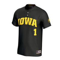 Iowa Hawkeyes Lightweight Softball Fashion Jersey - Black