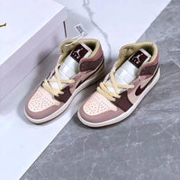 Sneakers, Brown Cream Colorway, Lace Up Design, Casual Gift for Sneaker Fans