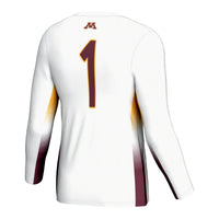 #1 Minnesota Golden Gophers Lightweight Volleyball Jersey - White