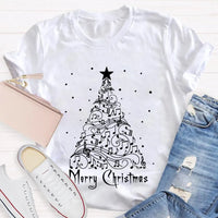 Sheet Music Holiday Tree T-Shirt, Music Teacher Christmas Shirt, Musical Notes Graphic Tee, Choir Director Christmas Present Shirt