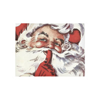 Nostalgic Christmas Runner Rug, Vintage Santa Claus Runner Rug, Retro Holiday Hallway Runner Rug, Seasonal Floor Rug, Winter Home Decor