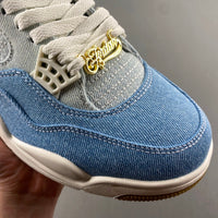 Low Top Sneakers, Blue White Colorway, Lace Up Design, Casual Gift for Sneaker Fans