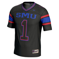 #1 SMU Mustangs Endzone Football Jersey - Black
