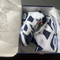 Retro High Top Sneakers, Blue White Red Colorway, Lace Up Design, Casual Gift for Sneaker Fans
