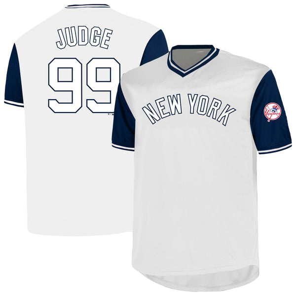 New York Yankees Aaron Judge White Big & Tall Name & Number Jersey