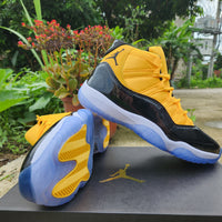 Sneakers, White Black Yellow Colorway, Lace Up Design, Casual Gift for Sneaker Fans