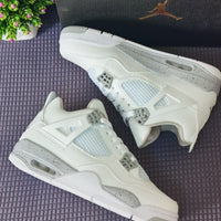 Retro Basketball Shoes, White Colorway, Lace Up Design, Casual Gift for Shoe Lovers