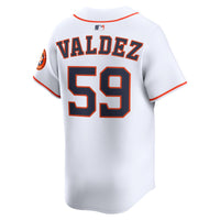 Houston Astros Framber Valdez White Home Limited Player Jersey