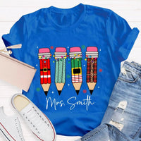 Custom Name Snowflakes Lights Graphic Tee, Personalized Christmas Shirt, Matching Family Holiday T-Shirt, Merry Christmas Season Apparel