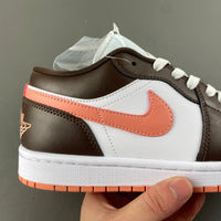 Low Top Sneakers, White Pink Colorway, Lace Up Design, Casual Gift for Sneaker Fans