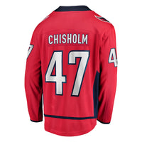 Washington Capitals Declan Chisholm Red Home Breakaway Jersey
