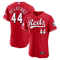 Cincinnati Reds Elly De La Cruz Red Alternate Authentic Sponsor Patch Jersey