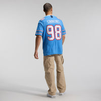 Tennessee Titans Jeffery Simmons Light Blue Team Stitched Limited Jersey
