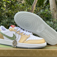 Low Top Sneakers, Yellow White Green Colorway, Lace Up Design, Casual Gift for Sneaker Fans