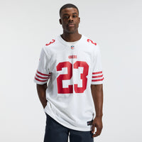 San Francisco 49ers Christian McCaffrey White Game Player Jersey