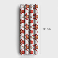 Sports Holiday Gift Wrap, Basketball Santa Wrapping Paper, Christmas Basketball Gift Wrap, Watercolor Santa Sports Wrapping Paper