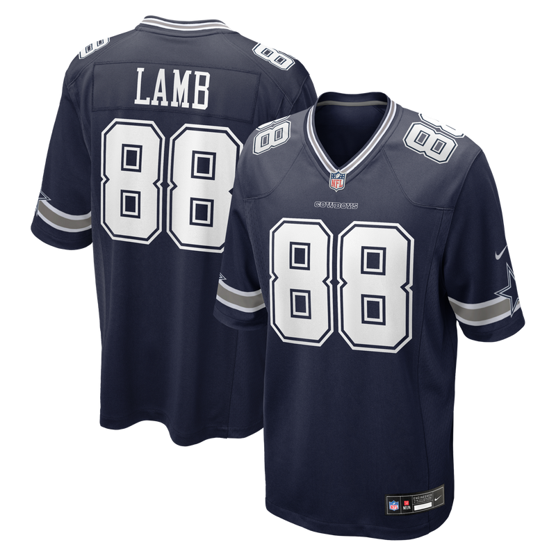 Dallas Cowboys CeeDee Lamb Navy Game Jersey