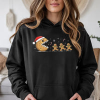 Adorable Christmas Cookie Hoodie, Humorous Gingerbread Man Hoodie, Holiday Gingerbread Hooded Sweatshirt, Festive Xmas Pullover Hoodie Present