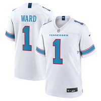 Tennessee Titans Cameron Ward White Game Jersey