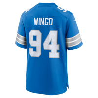 Detroit Lions Mekhi Wingo Blue Team Game Jersey