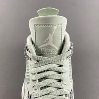 Low Top Sneakers, Green Silver Sail Colorway, Lace Up Design, Casual Gift for Sneaker Fans