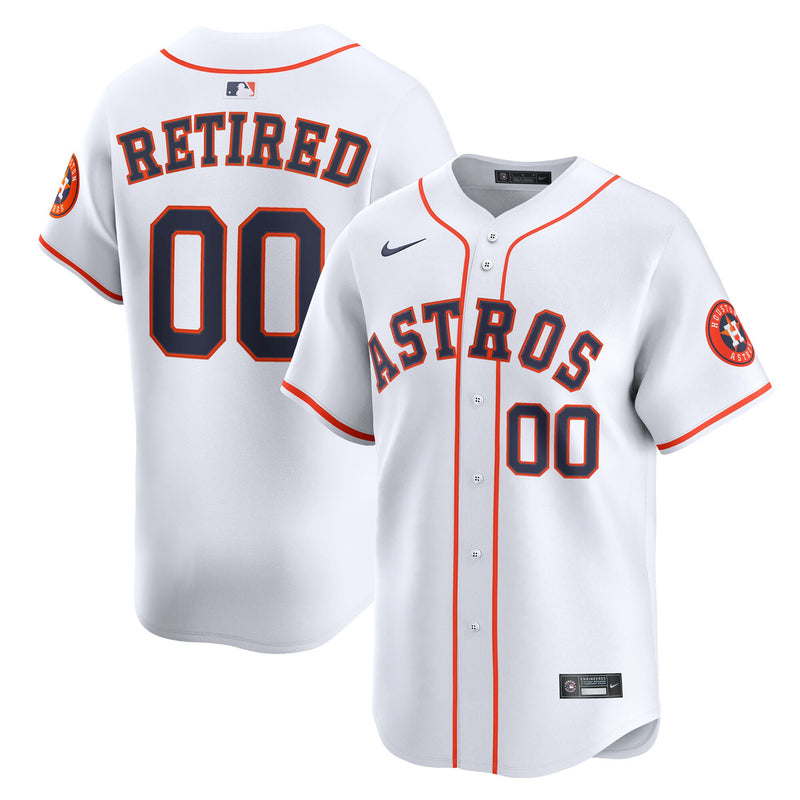 Houston Astros White Home Limited Pick-A-Player Retired Roster Jersey