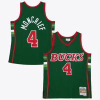 Milwaukee Bucks Sidney Moncrief 1983 Dark Authentic Jersey - Burgundy/Green