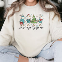 Humorous Medical Holiday Nurse Sweater, Christmas Goose Nurse Sweatshirt, Adorable Goose RN Crewneck Sweatshirt, Healthcare Nursing Student Present