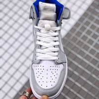 High Top Sneakers, Blue Colorway, Lace Up Design, Casual Gift for Sneaker Fans