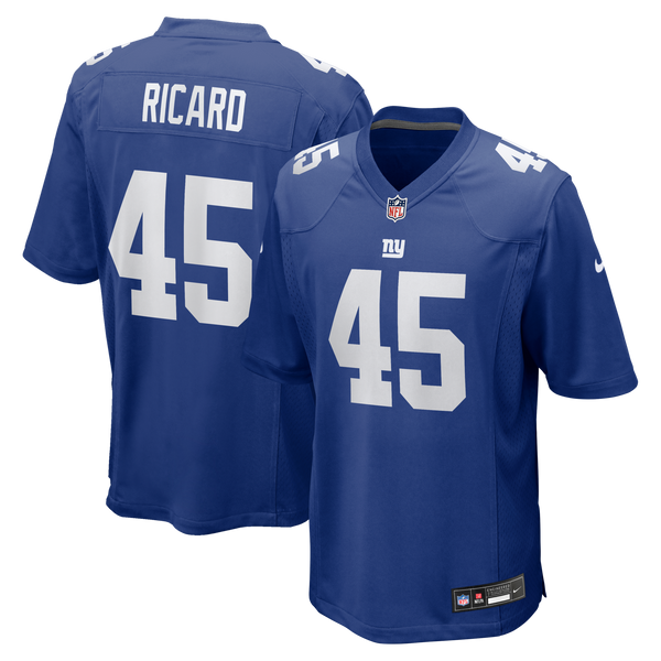 New York Giants Patrick Ricard Royal Team Game Jersey
