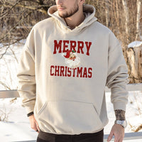 Retro Santa Claus Sweatshirt, Merry Christmas Santa Hoodie, Vintage Holiday Graphic Hoodie, Comfy Xmas Winter Pullover Hoodie, Christmas Present