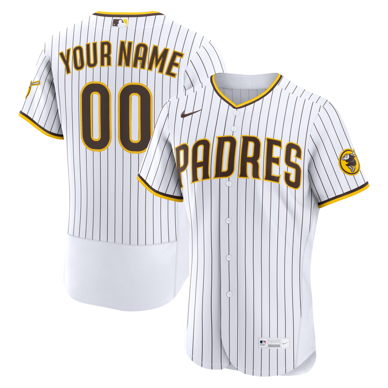 San Diego Padres White Home Authentic Custom Jersey
