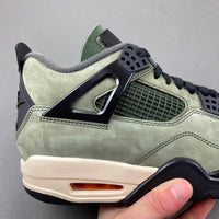 Low Top Sneakers, Army Green Black Colorway, Lace Up Design, Casual Gift for Sneaker Fans