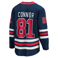 Winnipeg Jets Kyle Connor Navy Alternate Breakaway Jersey