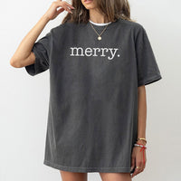 Minimalist Holiday Graphic Shirt, Merry Christmas T-Shirt, Festive Xmas Tee, Adorable Winter Holiday Shirt, Christmas Present for Men and Women