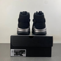 Retro Mid Top Sneakers, Black Colorway, Lace Up Design, Casual Gift for Sneaker Fans