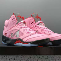 High Top Sneakers, Pink Colorway, Lace Up Design, Casual Gift for Sneaker Fans