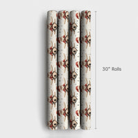 Vintage Pilot Christmas Gift Wrap, Airplane Santa Wrapping Paper, Whimsical Aviation Wrapping Paper, Aviation Holiday Wrapping Paper Roll