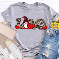 Festive Holiday Graphic T-Shirt, Christmas Leopard Print Santa Claus Shirt, Retro Cheetah Santa Tee, Adorable Xmas Season Unisex Present Top