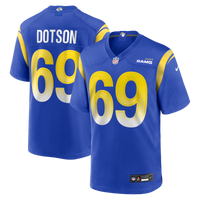 Los Angeles Rams Kevin Dotson Royal Game Jersey