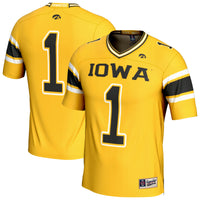 Iowa Hawkeyes Lightweight Collegiate Football Fashion Jersey - Gold