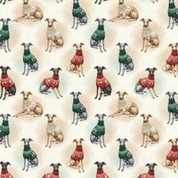 Dog Sweater Holiday Gift Wrap, Italian Greyhound Christmas Wrapping Paper, Festive Greyhound Gift Wrap Roll, Dog Lover Xmas Wrapping Paper