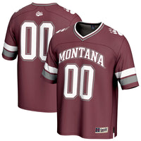 #00 Montana Grizzlies Lightweight Collegiate Football Fashion Jersey - Maroon