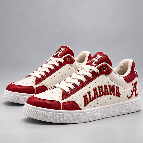 ALA Crimson Script - Collegiate Low Top Sneakers - main