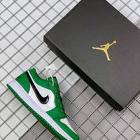 Low Top Sneakers, Green White Colorway, Lace Up Design, Casual Gift for Sneaker Fans