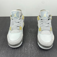 Low Top Sneakers, White Gray Yellow Colorway, Lace Up Design, Casual Gift for Sneaker Fans