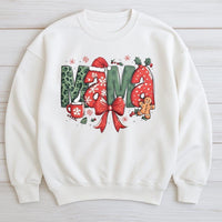 Leopard Print Mama Holiday Crewneck, Christmas Mama Sweatshirt, Festive Mom Christmas Sweater, Comfy Winter Pullover Present for Mom